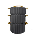Food warmer 3pcs foreign trade column type three-layer thermal insulation box 1.5l-2.0l-2.5l thermal insulation lunch box
