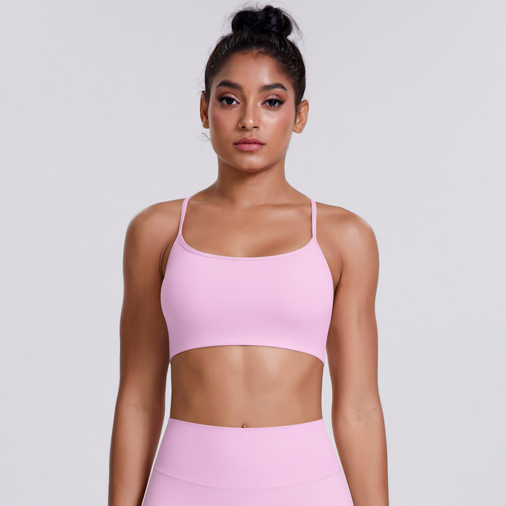 New cloud-feel yoga top: criss-cross back yoga bra tank top - breathable, quick-drying fitness sports bra for women
