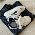 Pink chunky sole bread shoes - trendy, versatile, and unique casual sneakers for women. perfect for students, campus style, and everyday wear