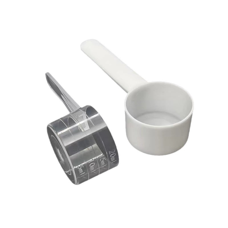 20ml plastic measuring spoon facial mask powder laundry powder spoon liquid powder feed fertilizer spoon filled with water 20g