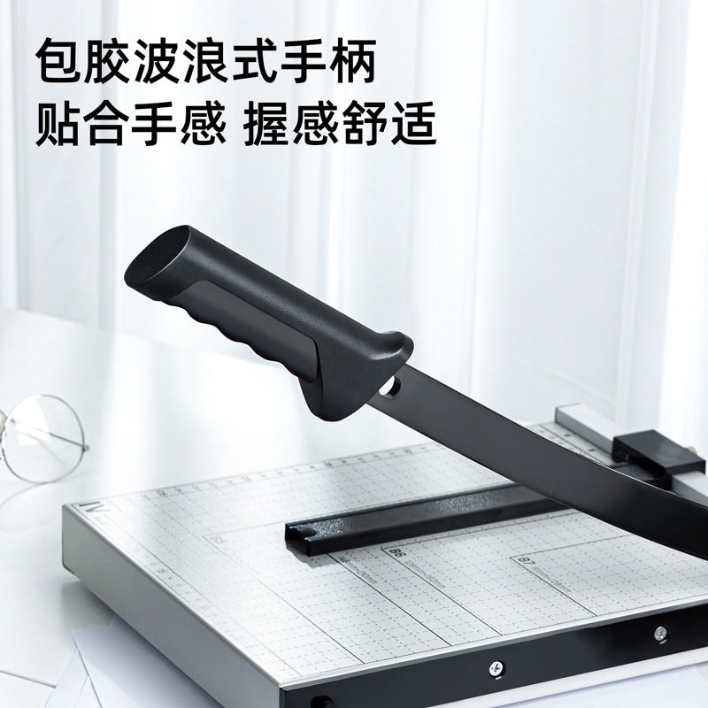 Deli paper cutter 8011 B3 manual steel paper cutter, sharp thickened blade photo cardboard wholesale