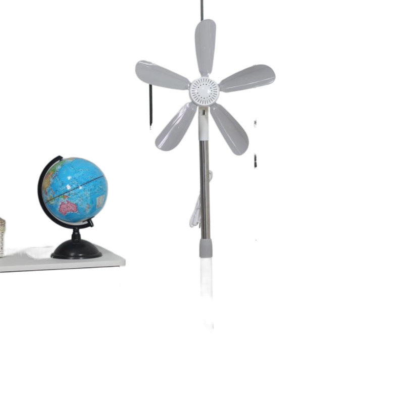 Small vertical floor fan, living room, dormitory, office without mesh cover, mini electric fan, household strong wind