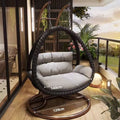 Double linen black twist space chair [free cushion]