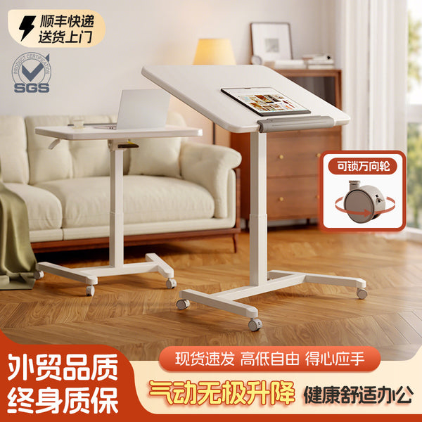 Lifting computer desk Mobile home study desk Multifunctional folding small desk Standing workbench