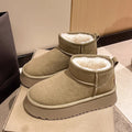 Thick sole snow boots for women 2026winternew arrivalnortheast heattech cotton shoes for women non-slipoutwearfleece-linedthickened short boots