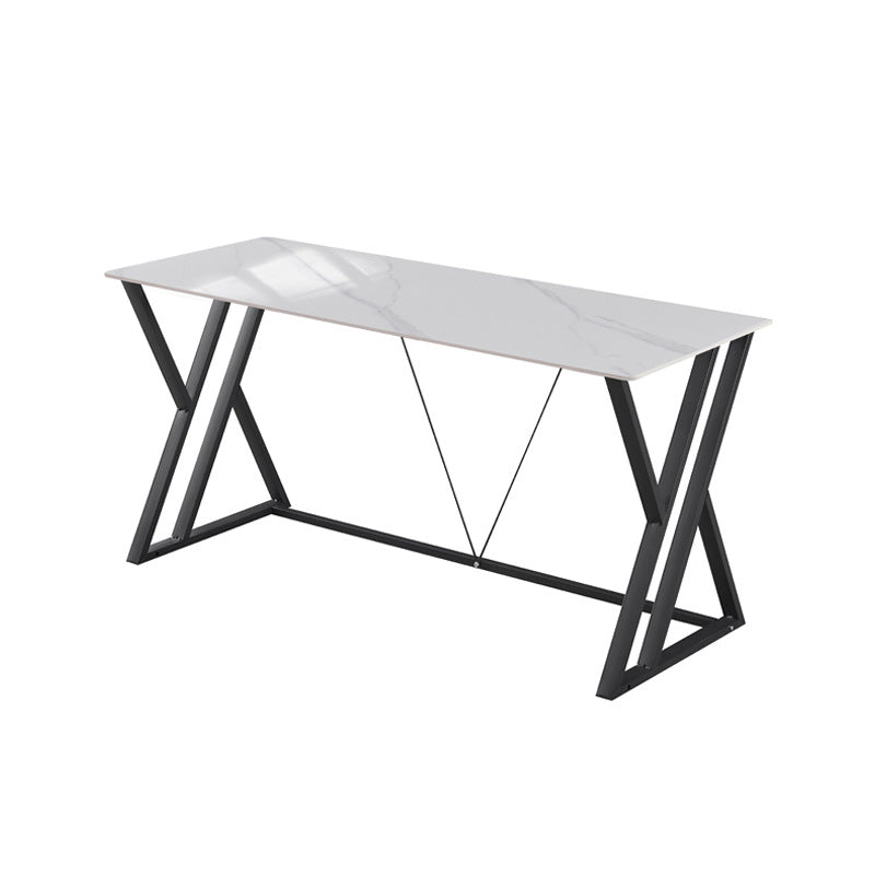 Modern minimalist sintered stone dining table, rectangular dining table, gaming desk, computer desk, home desktop computer table