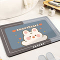 Bathroom floor mat, quick-drying, non-slip bath mat, dirt-resistant, washroom foot mat, bathroom absorbent mat, entryway doormat