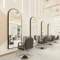 Hairdressing shop popular mirror wall-mounted hairdressing mirror table single-sided light mirror wall-mounted hair salon led mirror special smart