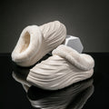 Broken cocoon couple cotton slippers casualnon-slipthick sole home thickenedheattech slippers outwear 2024stuffed slippers