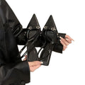French toe high heel sandals flats 2025 spring new style back hollow thin heel elegant pointed toe flats women's shoes