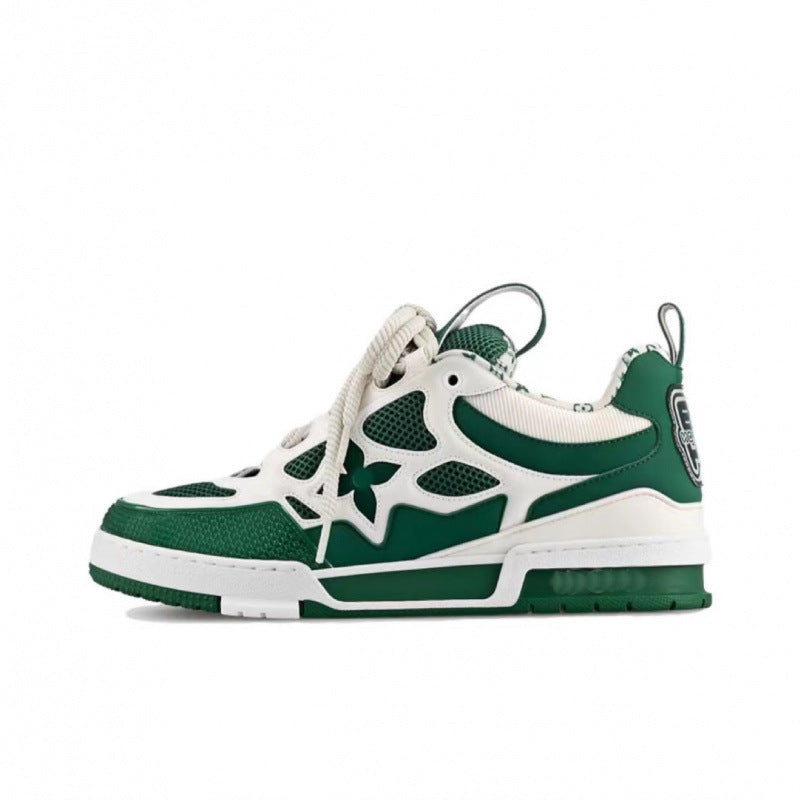 European market men's and women's bread shoes, height-increasing chunky sole dad shoes, fashionable and versatile sneakers, couple's skate shoes