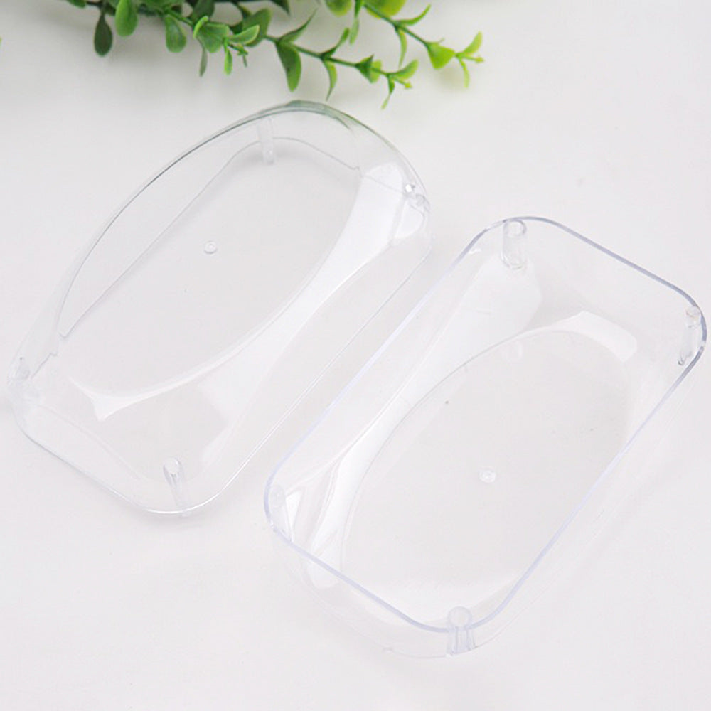 Large inventory of pacifier storage boxes available for wholesale. portable, transparent pacifier cases, sold individually