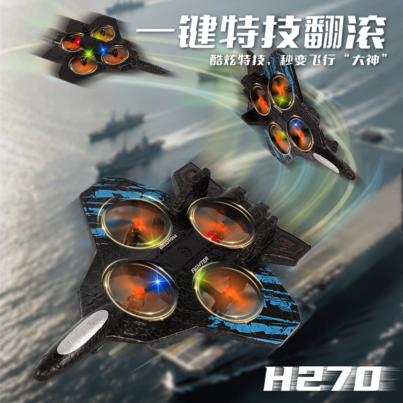 2026 new generation cross-border remote control airplane fighter jet glider foam drone - kids' toy