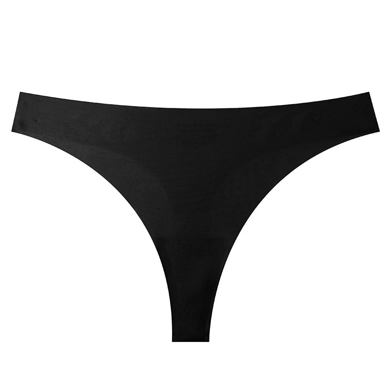 wholesale seamless ice silk low-rise women's bikini underwear, breathable, quick-drying, invisible sports yoga panties
