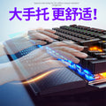 Silver sculpt k100 metal true mechanical keyboard - palm rest, knob, gaming blue switch, wired usb - amazon cross-border wholesale