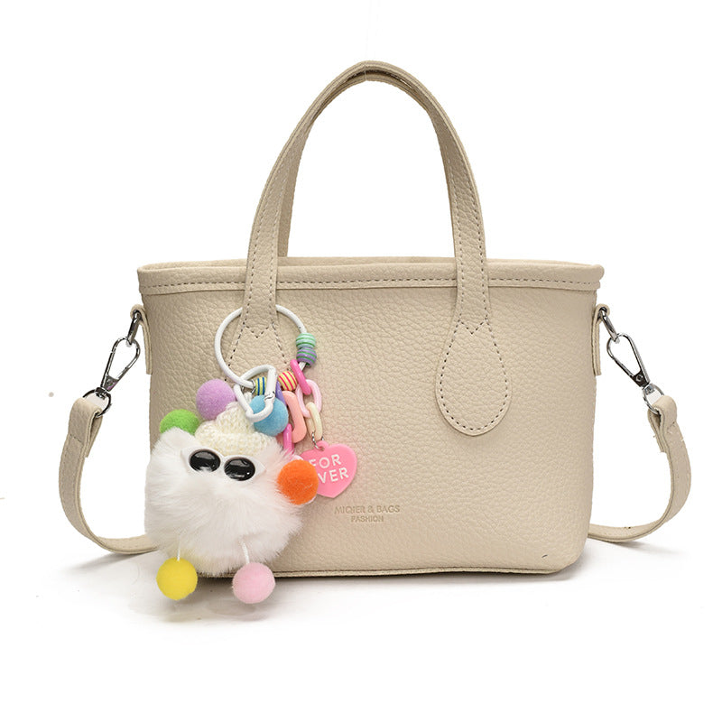Foreign-style high-end sense portable bucket bag women's 2025 new casual simple messenger bag commuter shoulder bag