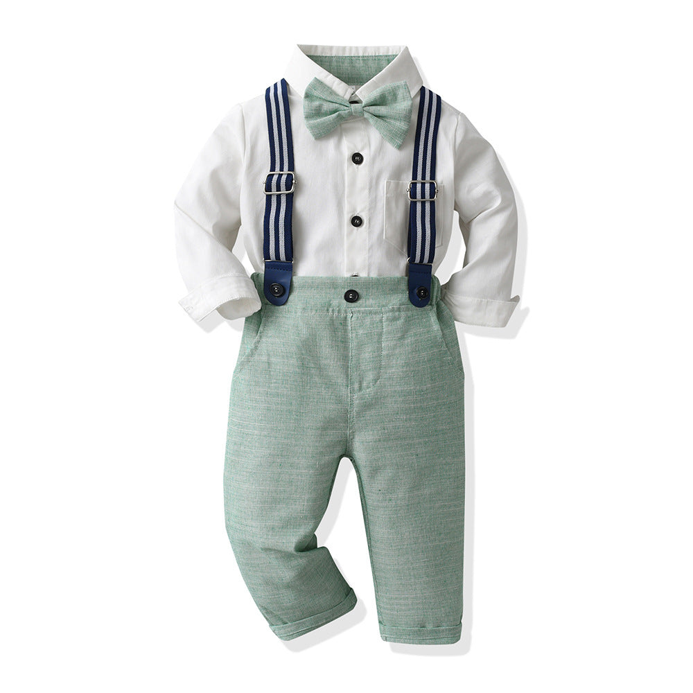 Kids dress flower girl autum boys suit suit little boy host piano first birthday dress performance costume