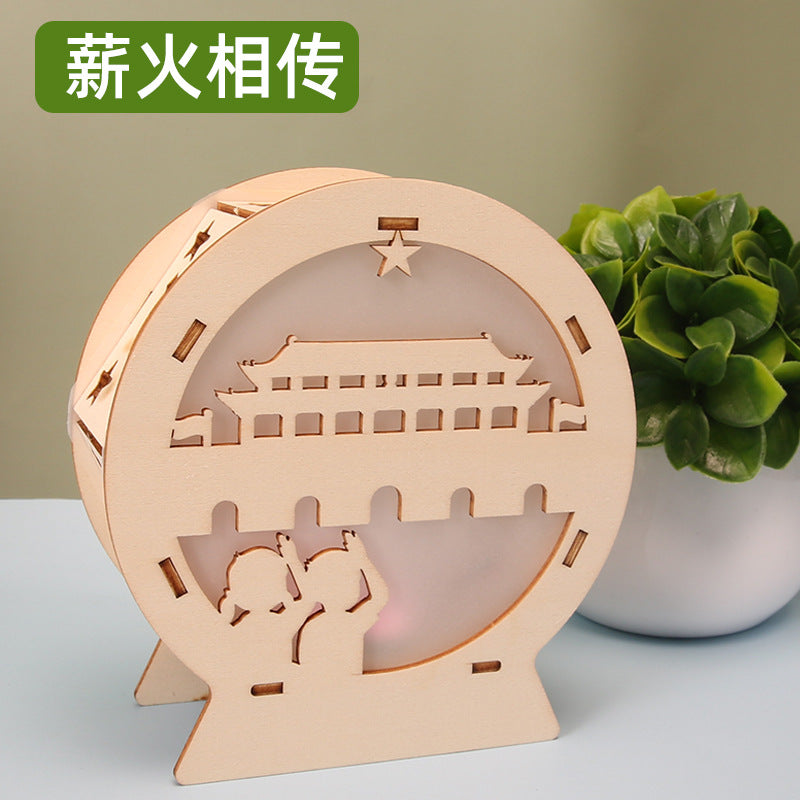 Voice-activated night light intelligent induction street light technology small production student puzzle maker handmade materials scientific experiment new