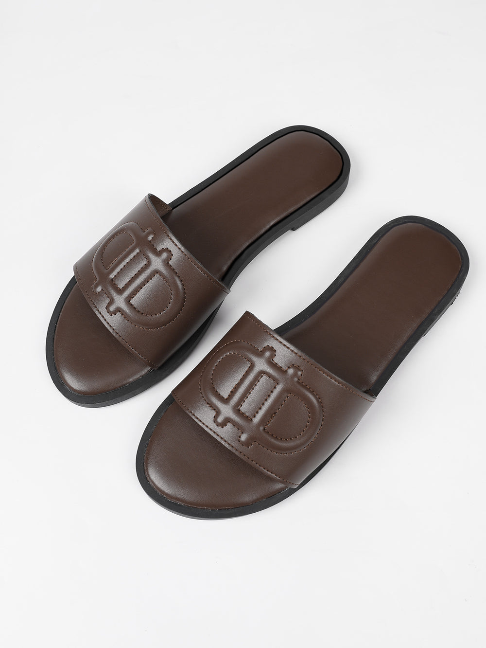 exclusive supply of european, american, and middle eastern accessible luxury round-toe d-letter high-heeled slippers, high-end outdoor wear, summer non-slip women's shoes