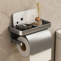 Bathroom toilet paper box toilet tissue box storage rack punch-free wall-mounted paper drawer placement box bathroom roll paper rack