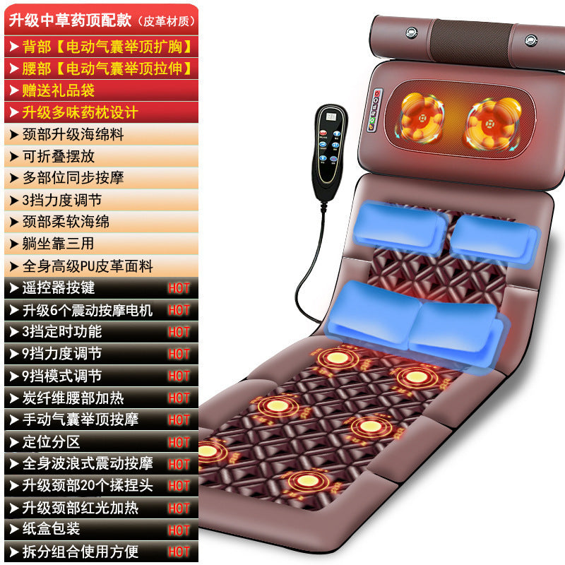Ready-to-ship multifunctional full body massage mat - neck massager, lumbar, back, head, and neck kneading electric blanket
