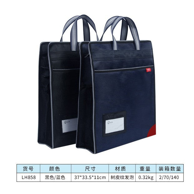 Oxford cloth handheld document bag a4 briefcase pilot handheld briefcase thickened waterproof conference bag information bag