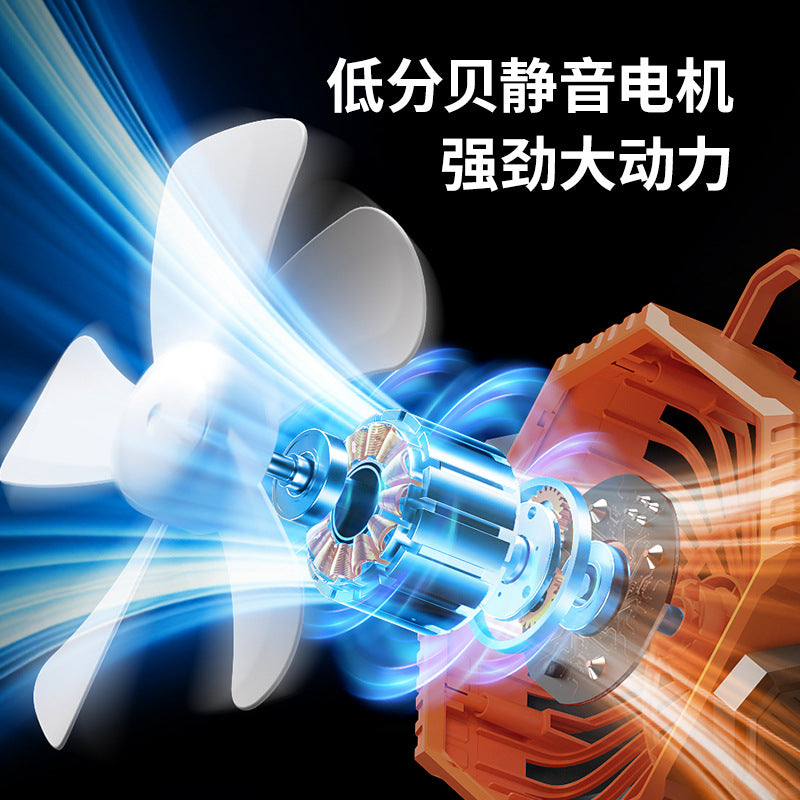 Cross-border new camping fan rechargeable fishing lighting dormitory outdoor camping clip fan portable