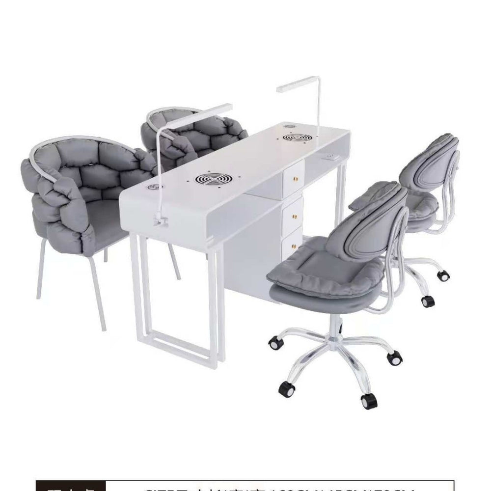 Cute popular scandinavian makeup stool bedroom backrest chair light luxury ins style modern minimalist nail salon