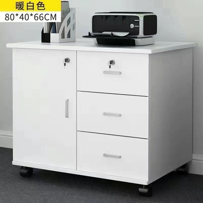 Office file cabinet with lock, storage cabinet, drawer storage cabinet, low cabinet, movable storage cabinet, balcony storage cabinet