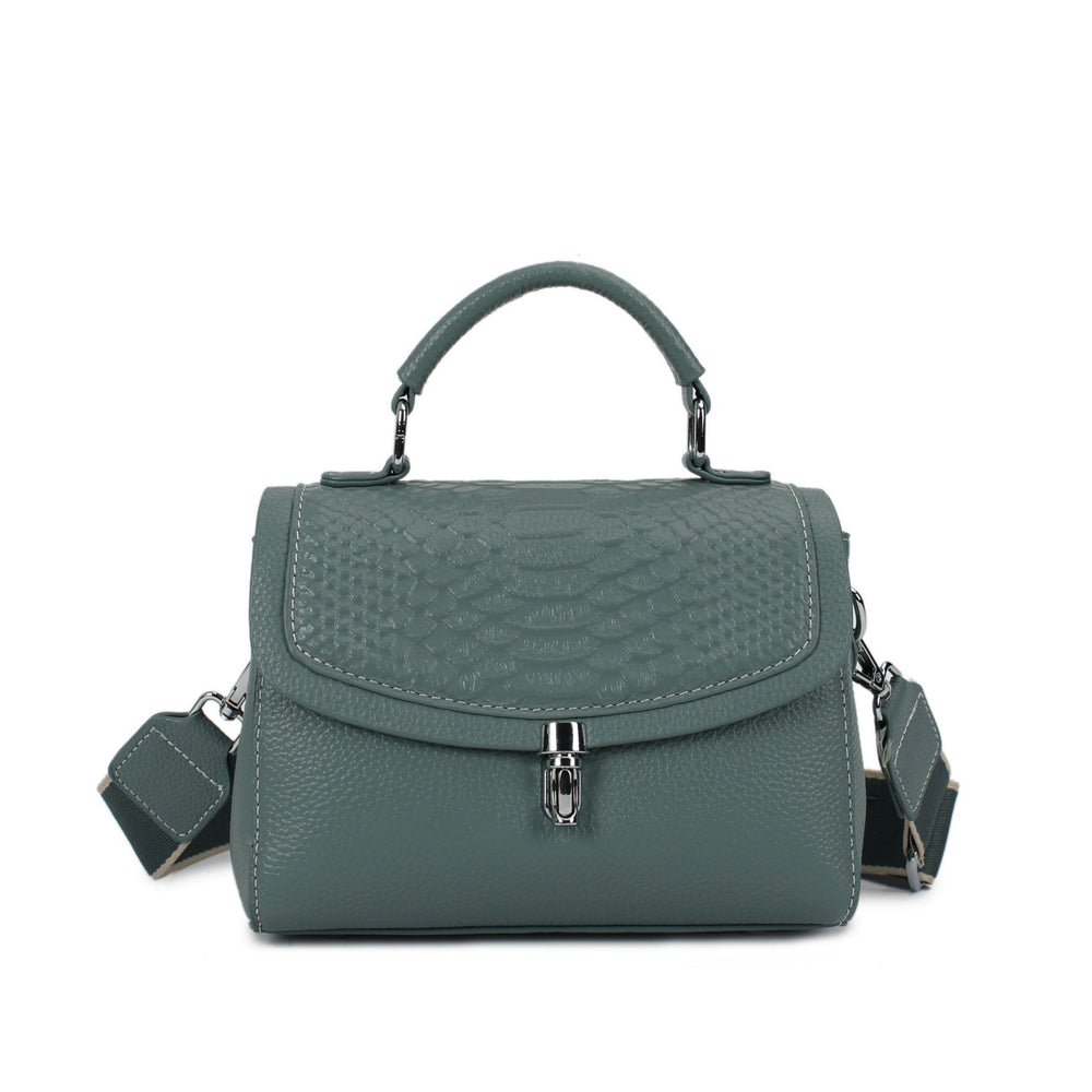 Genuine leather women's small bag 2024 new simple elegant small square bag shoulder crossbody bag women's soft leather handbag