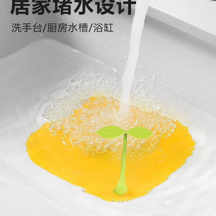 Floor drain cover Household bean sprouts Floor drain Silicone sewer deodorant cover Bathroom insect cover Bean seedlings Floor drain pad