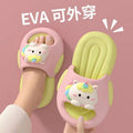 Eva unicorn kids' slippers - princess style, non-slip, breathable, odor-resistant, soft sole, baby outdoor sandals for girls
