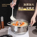 Export suit pot thickened bottom stainless steel pot twelve-piece set for home kitchen frying soup pot cookware suit