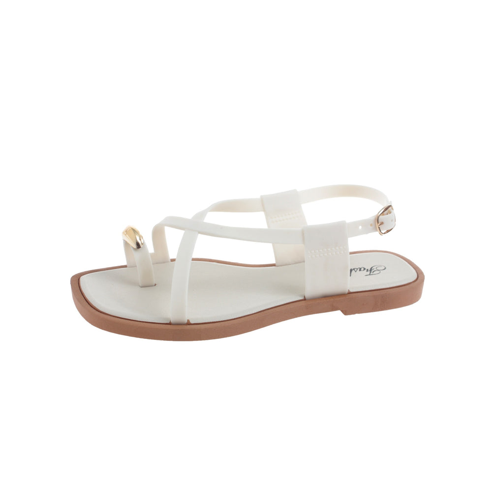2026 new women's thong sandals - summer outdoor wear, trendy instagram-style flat roman sandals, one-strap flip-flops