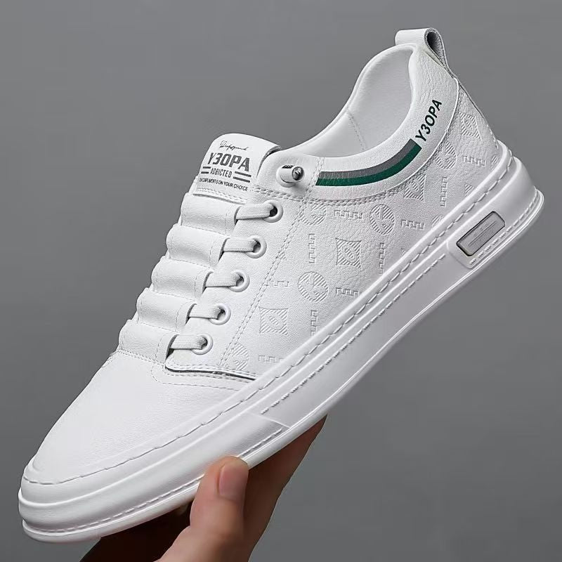 New men's handmade stitching casual shoes - trendy, versatile skate shoes - korean style fashion sneakers