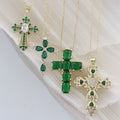 Wholesale cross necklaces: european and american retro minimalist diamond-studded pendant choker - trendy, high-end, and influencer-approved jewelry