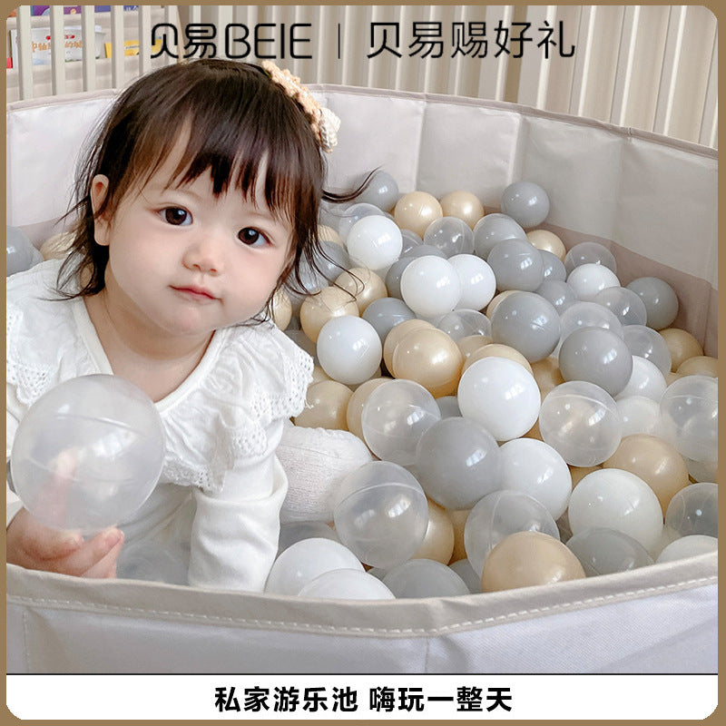 Beiyi baby ocean ball pool fence indoor baby odorless plastic ball color 7cm anti-swallow children's Bobo ball