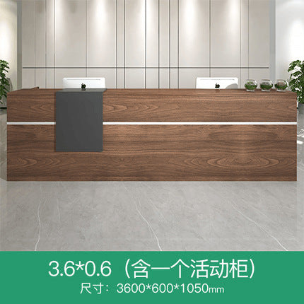 Front desk desk, light luxury real estate, kindergarten reception desk, bar, simple modern office desk, high-end sense