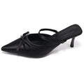 Pointed-toe stiletto slippers, women's outerwear slip-on mules, 2026 summer fashion european and american style high heels wholesale