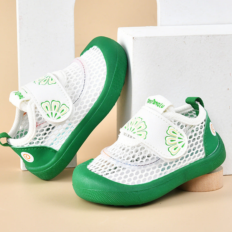 Baby sandals for boys, summer first walker shoes, 0-1-2 years old infant anti-slip soft sole mesh shoes for babies and toddlers, baby girl shoes