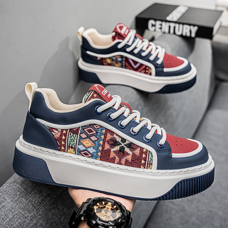 Men's shoes 2026 new korean style trendy athletic casual sneakers chunky sole hot seller ins trendy versatile niche streetwear shoes