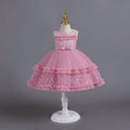 Ready-to-ship toddler tulle cake princess dress - perfect for baby girl's first birthday or special occasion