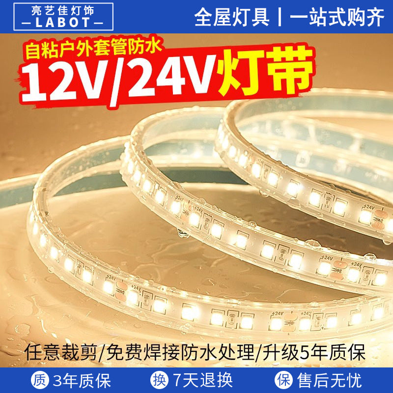 LED light with 12V/24V automotive led waterproof light with low voltage outdoor engineering sleeve light strip advertising light box