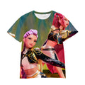 Witcher boy group 3d digital printing cross-border overseas casual loosefashion t-shirt k-pop girls t-shirt