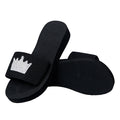 plus size wedge slippers for women 2025new arrivalexport one-word pearl butterfly sandals open peach heart slippers