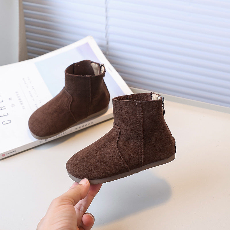 Kids' boots: new autumn/winter collection - stylish fleece-lined ankle boots for girls, british-inspired fashion, korean style
