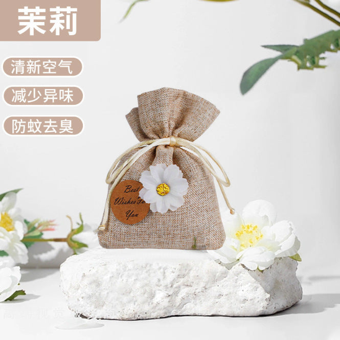 Car fragrance bag, small flower style wardrobe sachet, fragrance air freshener, long-lasting fragrance, deodorant handy gadget sachet