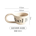 Simple stylish ceramic drinking cup office afternoon tea good-looking milk coffee cup breakfast cup stylish good-looking