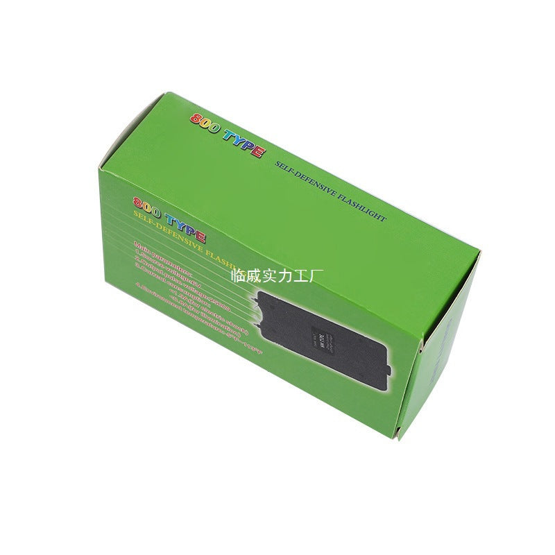 Cross-border self-defense 800 flashlight mini self-defense flashlight stick box color box manufacturer wholesale
