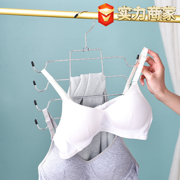 Traceless multi-functional pants rack, pants clip, household non-slip hanger, wardrobe, underwear storage artifact, pants hanger.